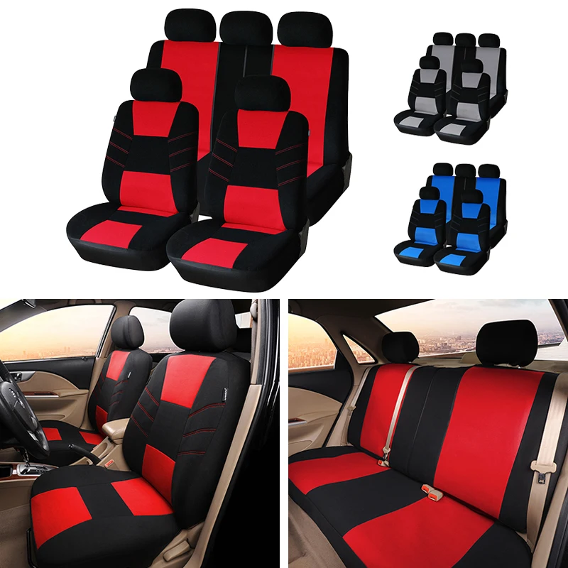 

3-color Complete Car Seat Cover Airbag Compatible With Comfortable Seat Cover Protection Seat For Most Seat Interiors