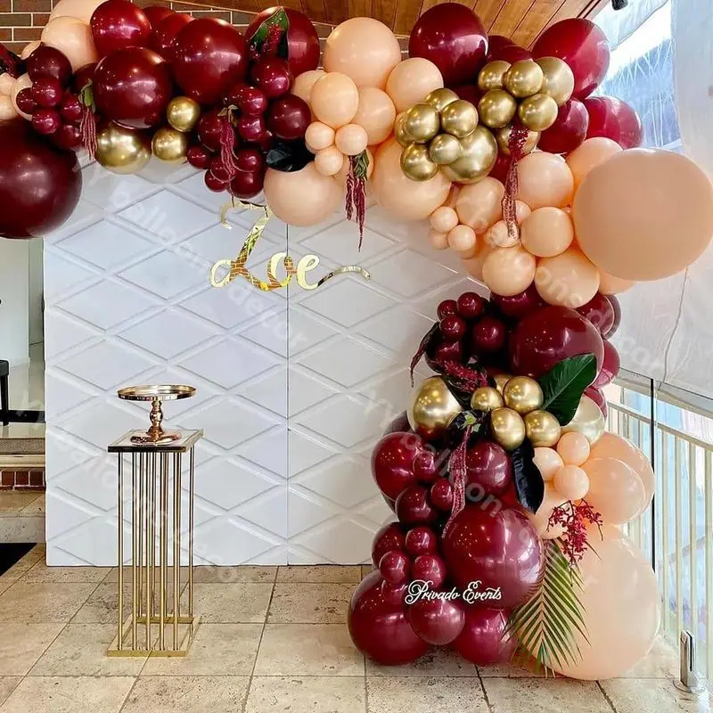 Baby Shower s Wedding Birthday DIY Gold Latex Wine Skin Helium Aristocratic Style Party Decor Supplies Kids Toy Globos | Дом и сад