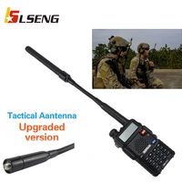 lseng 136 174 400 470mhz foldable sma female cs tactical walkie talkie antenna for baofeng uv 5r bf 888s 666 777 kenwood linton