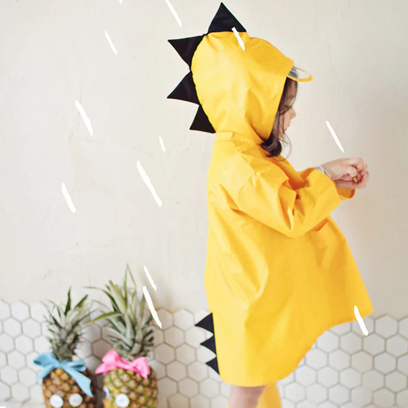 XIAOMI Outdoor Cute Dinosaur Polyester Baby Kids Raincoat Waterproof Rain Coat Children Impermeable Poncho Boys Girls Rain