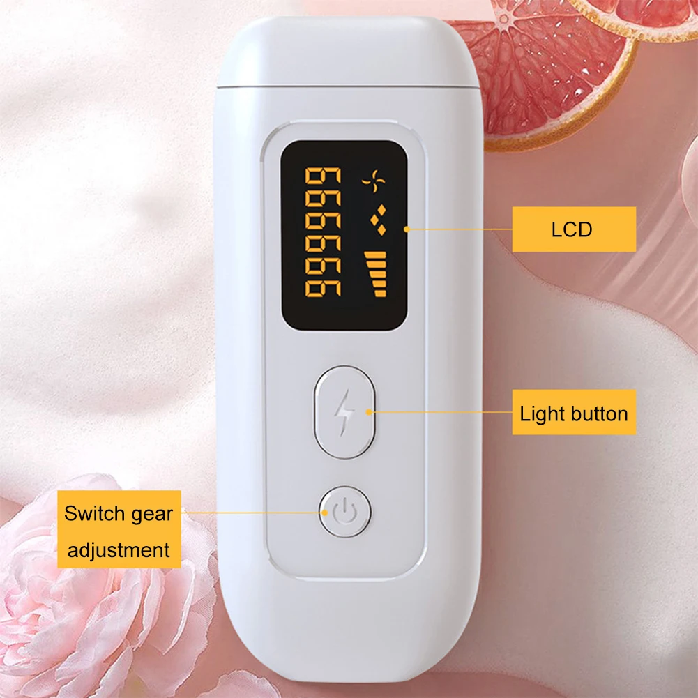 

990000 Flashes IPL Laser Epilator Face Body Shaver Electric Hair Removal Machine for Underarms Beards Legs 180x68x48mm