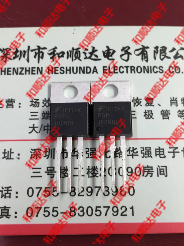 

10 шт./лот FDP100N10 new spot the TO - 220-100 v 100 a