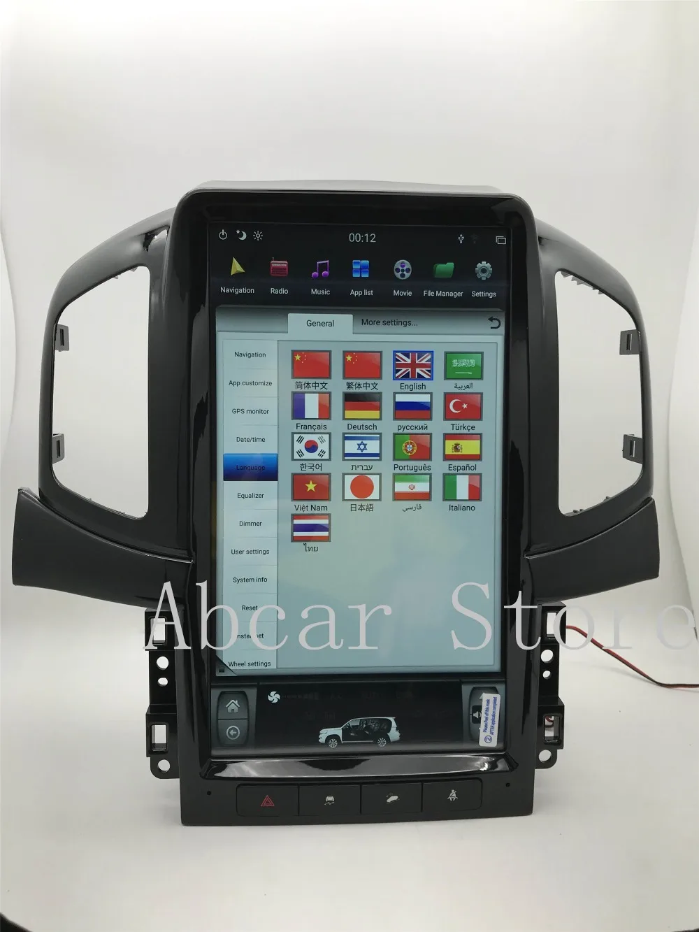 13,6 ''Tesla стиль Android 8,1 PX6 HDMI Автомобильный dvd-плеер gps навигация для Chevrolet Captiva 2012- Радио Стерео ips аудио