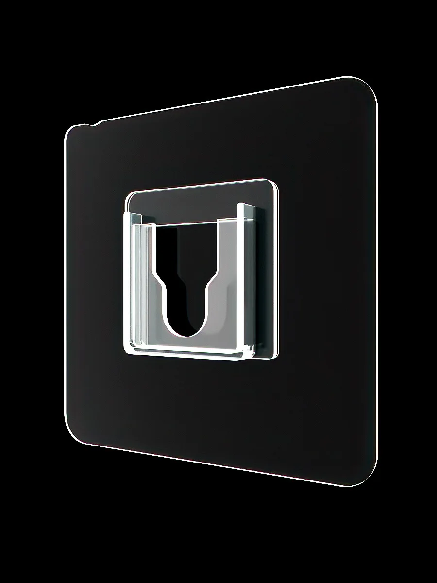 

Strip holder seamless pin-and-socket hook free punching multifunctional seat wall-mounted router rack patch