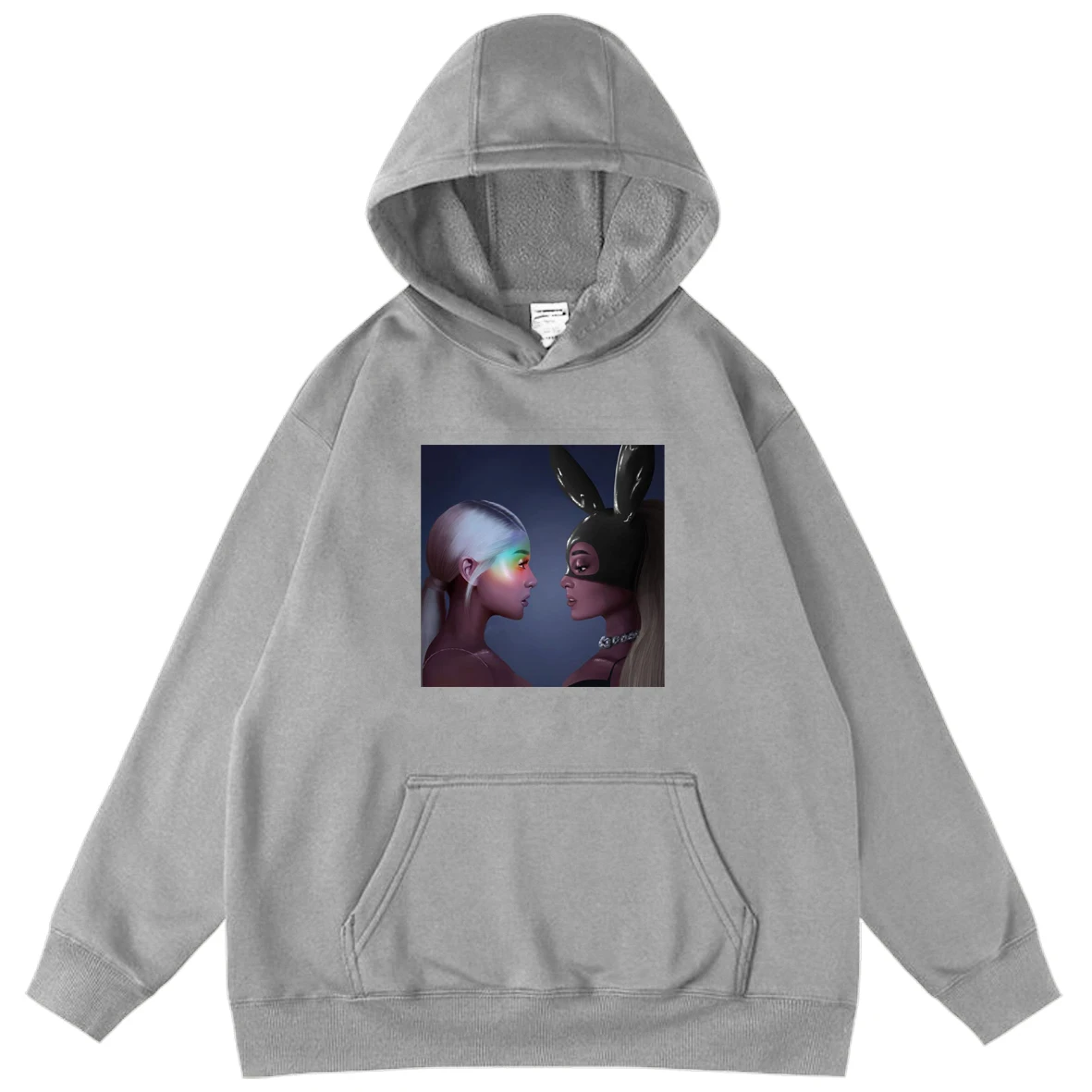 

Ariana Grande Patterned Graphic Men's Hoodies Oversized Hoodie Male Printing Pullover Long Sleeve Hooded Sweatshirts Streetwear