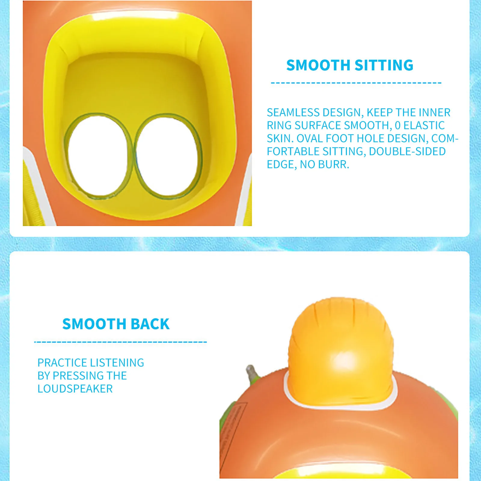 

Baby Swim Ring Sunshade Steering wheel Safe Holiday Floating Summer Kids Seat Inflatable Swimming boat toys Water pool tube PVC