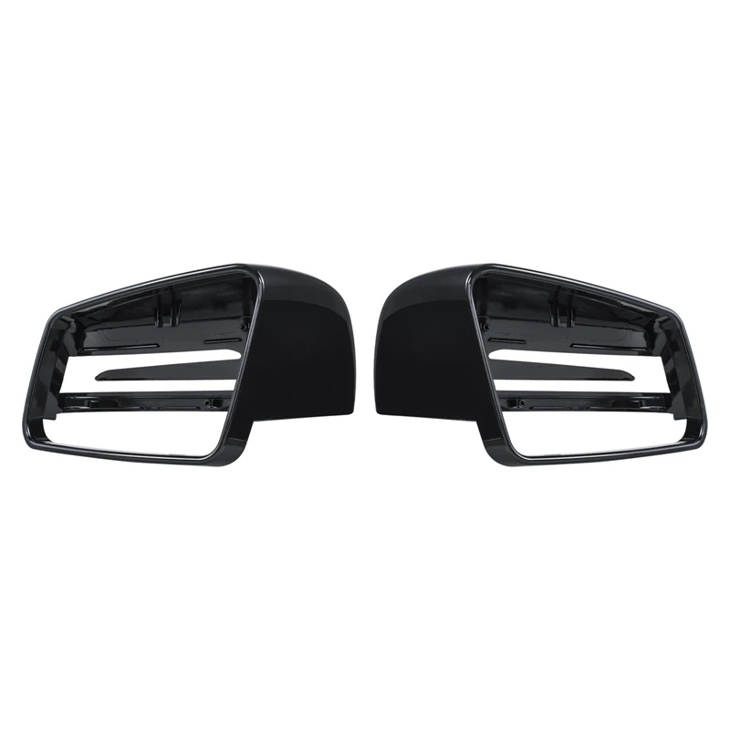 side mirror cap covers black for mercedes benz w176 w246 w212 w204 c117 x156 x204 w221 c218 a b c e s cla gla glk class free global shipping