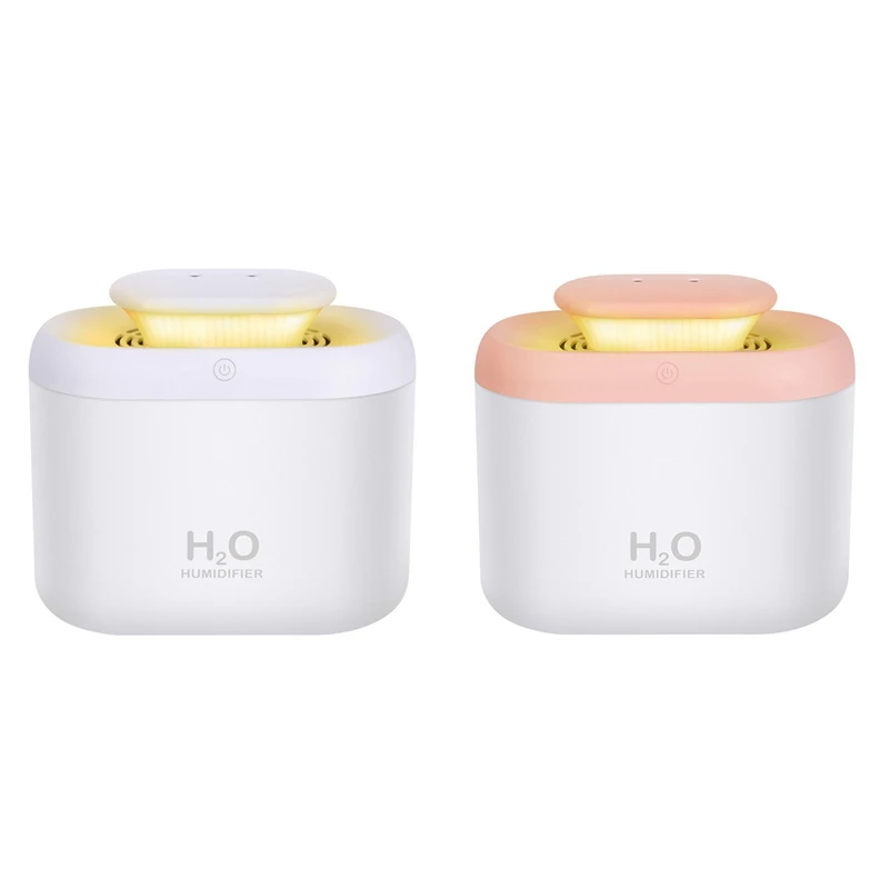 

3.3L Double Spray Air Humidifier Portable Humidifier with Night Light USB Aroma Diffuser Mist Maker for Home Car