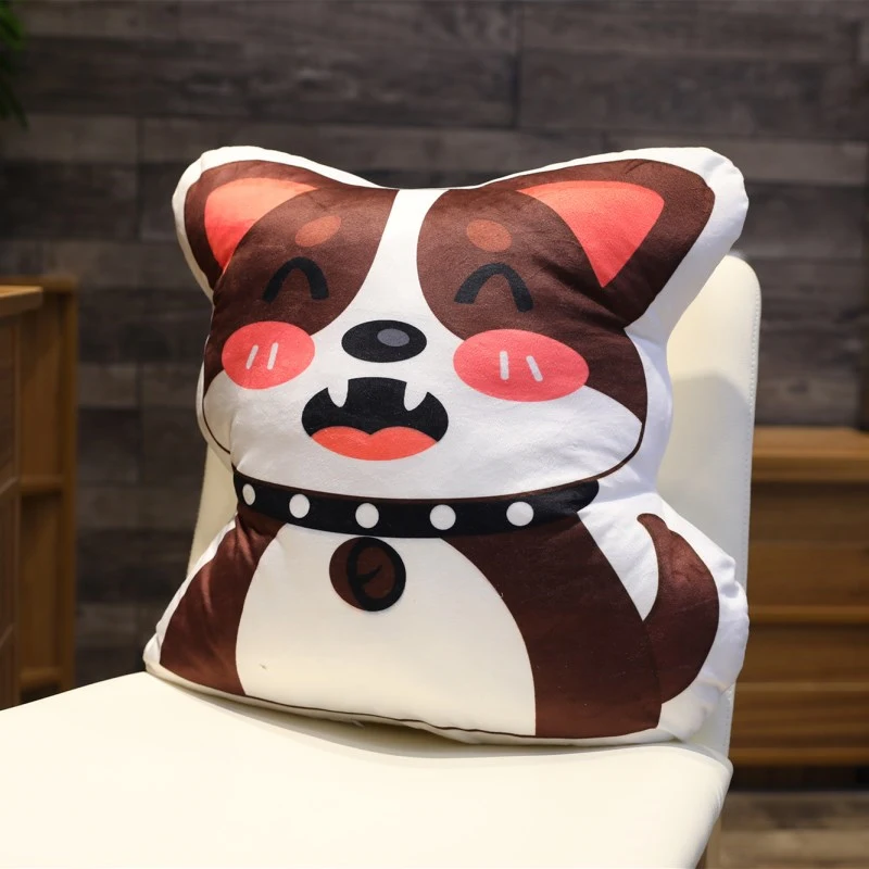 1 штука 40x40 см ins с рисунком из мультфильма Щенячий патруль плюшевая подушка корги