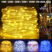 10m 100m waterproof led string lights 100 800leds fairy lights for wedding lightslighting christmas decorative garden light d30
