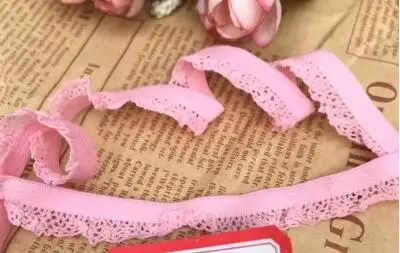 orange pink 1.3cm 8 метров эластичная кружевная отделка Розовый Синий Красный кружевная лента для самодельного украшения одежды кружевная ткань с рюшами материалы для рукоделия - Цвет: orange pink 1.3cm
