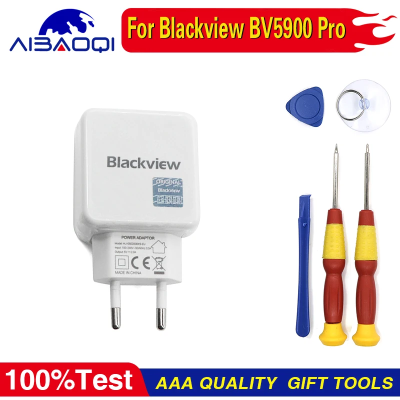 

Зарядное устройство с USB-адаптером для Blackview BV5900 Pro, штепсельная вилка европейского стандарта, 5 В, 2 А, 100-240 В, USB-кабель, идеальные запасные час...