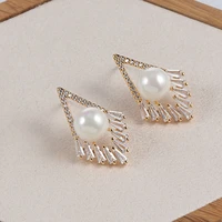 925 silver needles new temperament simple fashionable pearl earrings not easy to allergic for women fine jewelry christmas gift