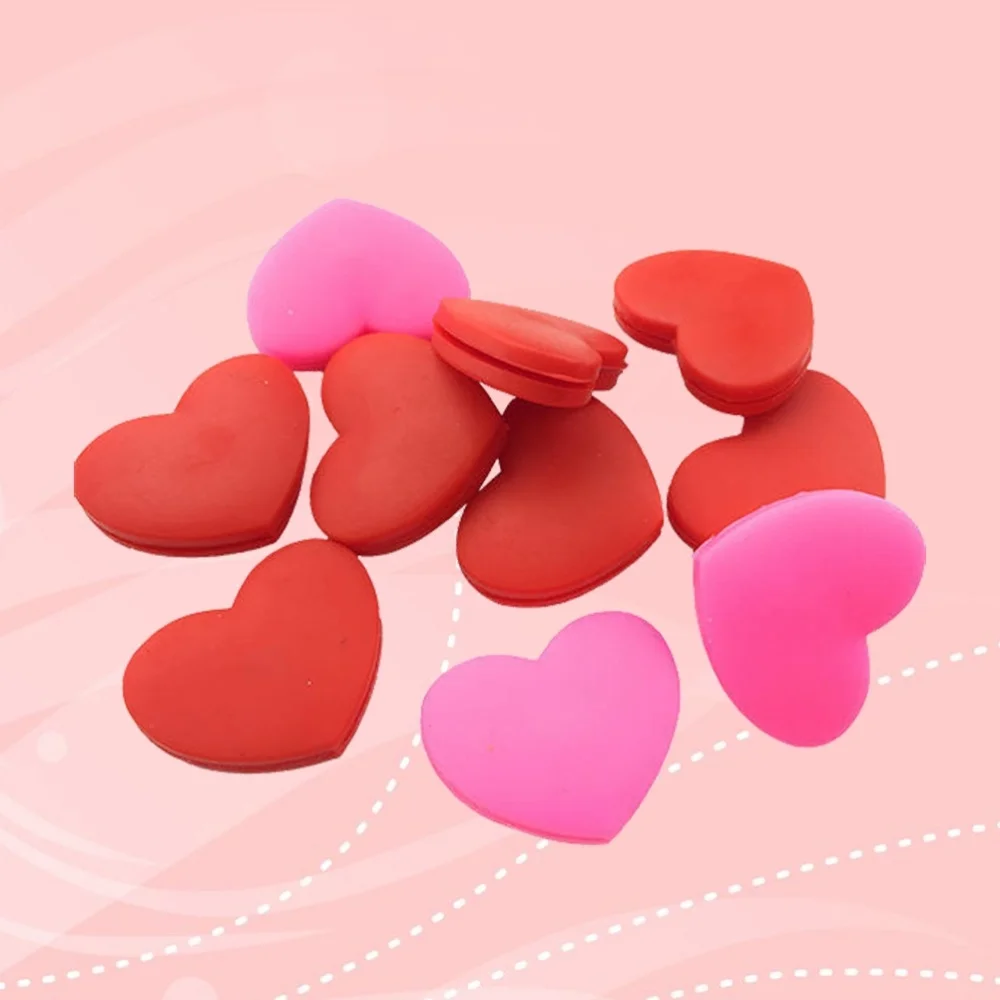 

6 PCS Silicone Tennis Racket Vibration Dampeners Heart Shape Tennis Racquet Absorbers Tennis Racket Strings Dampers for Players