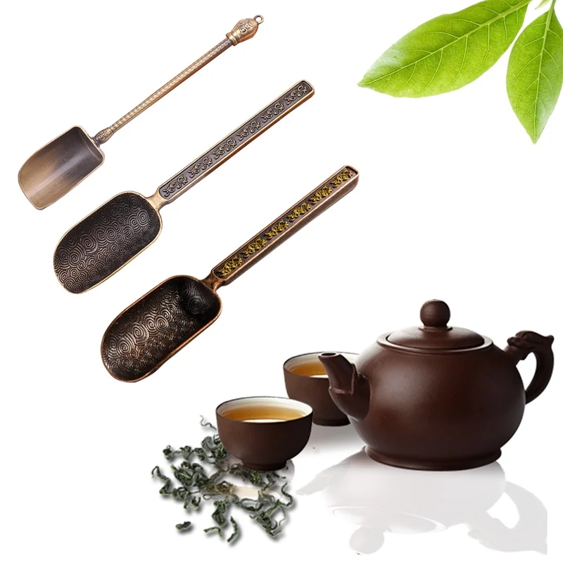 Китайские чайные ложки медная ложка для чая держатель чайных листьев на выбор