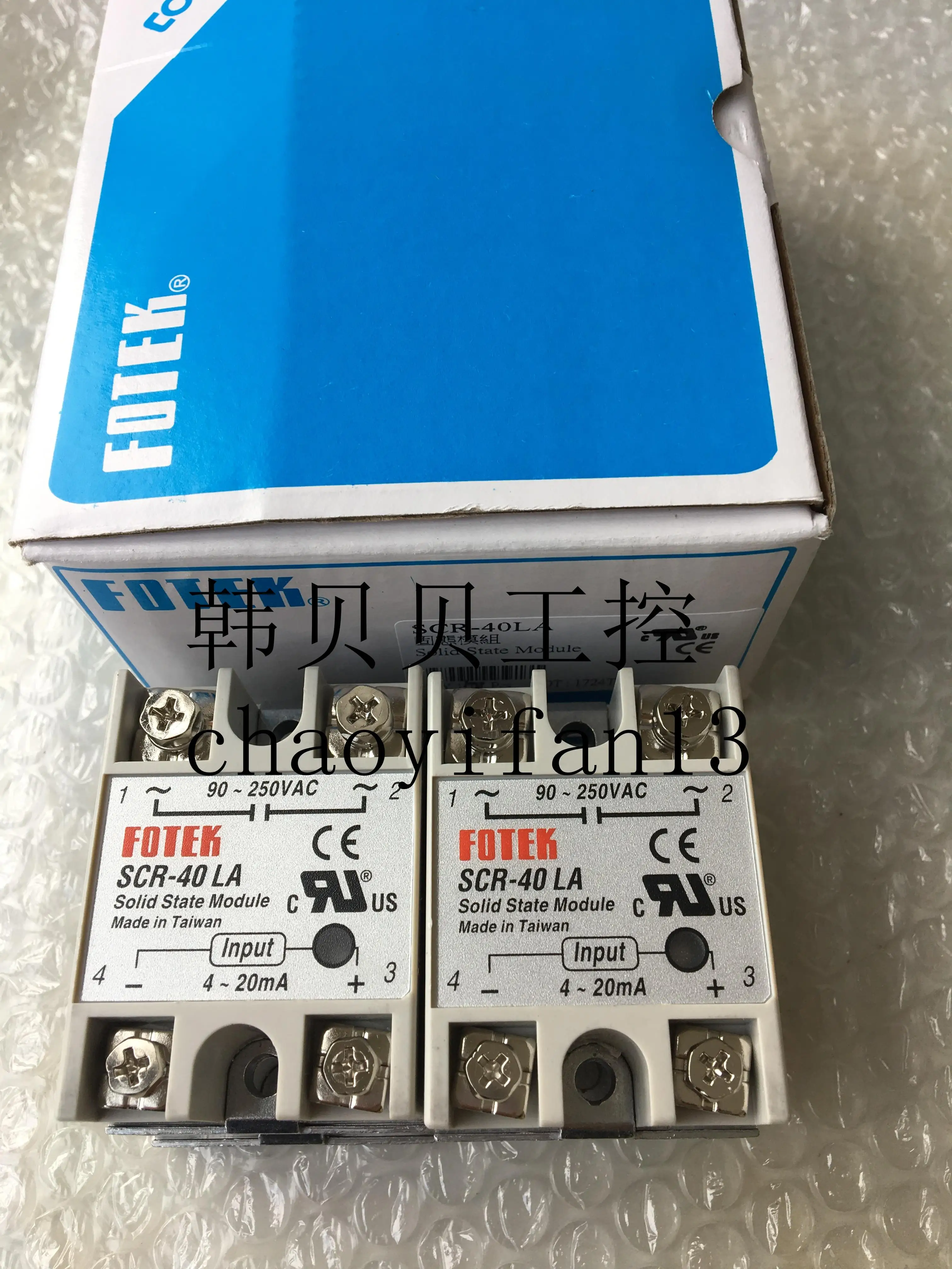 

20 шт., 100% Новые оригинальные твердотельные реле FOTEK SCR-40LA 40A