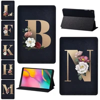 for samsung galaxy tab a a6 7 0 9 7 10 1 10 5 tab s5e 10 5 pu leather gold letter print pattern series tablet casestylus