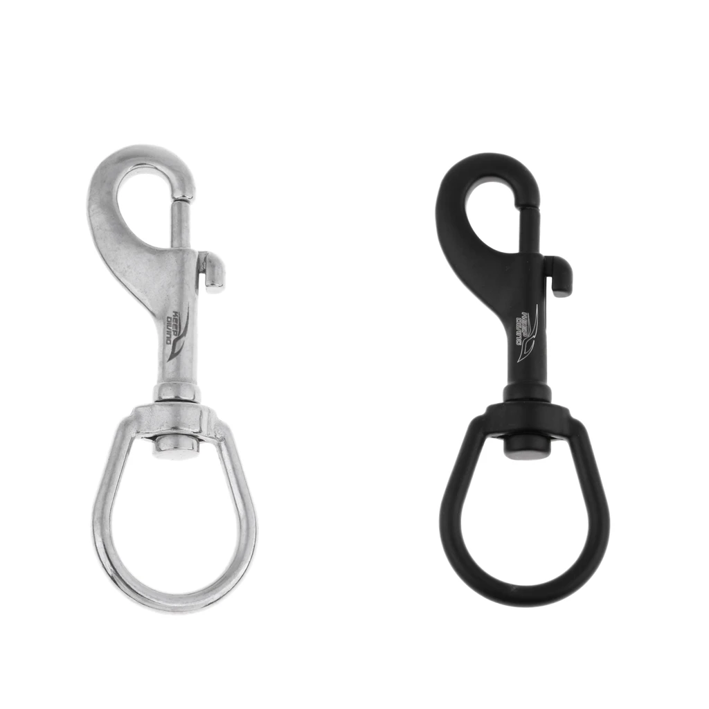 

Stainless Steel Swivel Eye Snap Hook Strap For Underwater Scuba Diving Spring Snap Clip Underwater Equipment