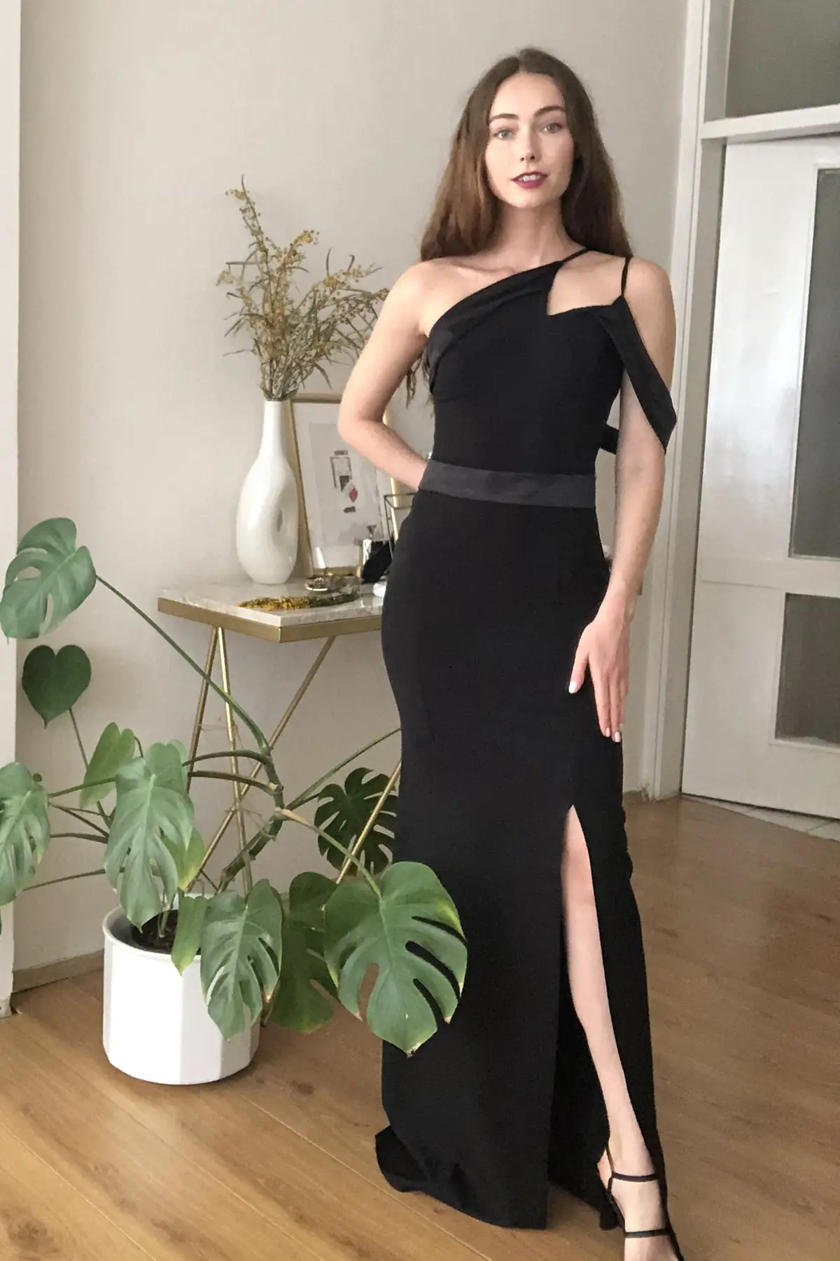 Trendyol Collar Detail Evening Dress &amp Prom Gown TPRSS20AE0254 | Свадьбы и торжества