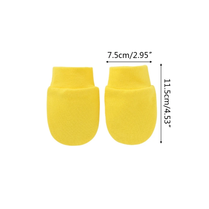 

Baby Anti Scratching Soft Cotton Gloves Newborn Protection Face Scratch Mittens