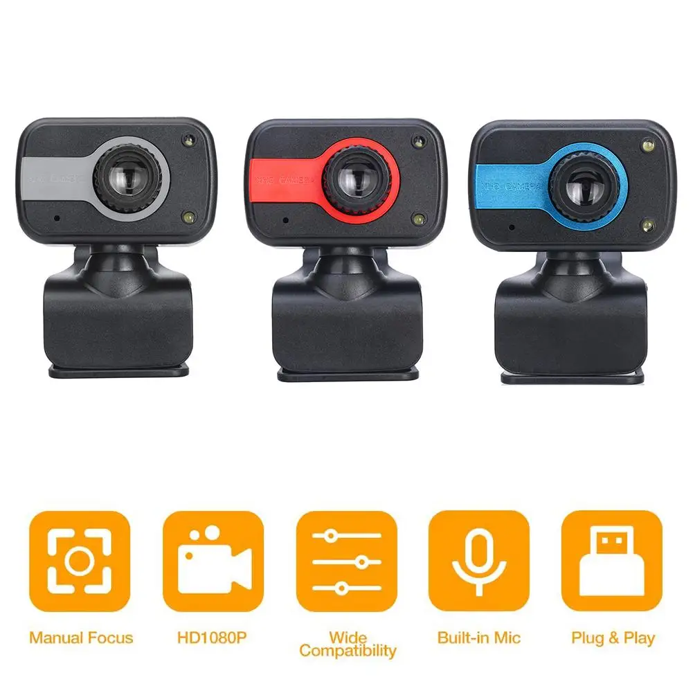

USB Web Camera Mini Rotatable Portable Video Recording Web Camera With Microphone Universal Webcam For PC Computer Online Cours