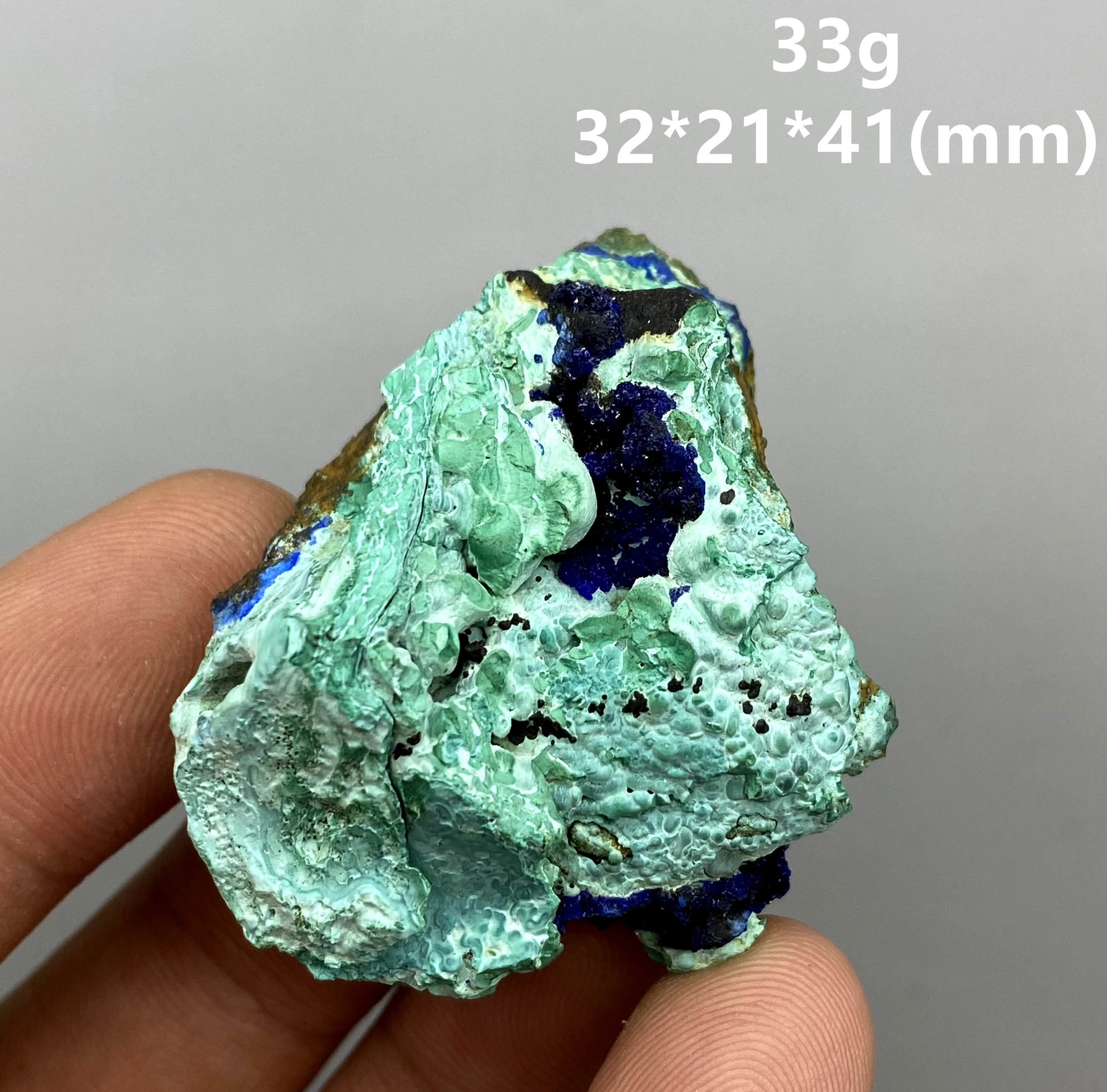

33g Natural beautiful Azurite and Malachite symbiotic mineral specimen crystal Stones and crystals Healing crystal