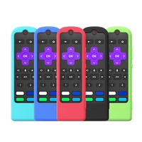 protective cover for sharp tv voice remote control with power and mute button for kids anti lost with remote loop blue