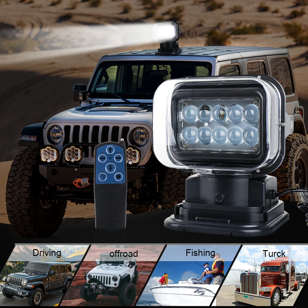 7 дюймов 50 Вт Светодиодная лампа с дистанционным управлением Управление