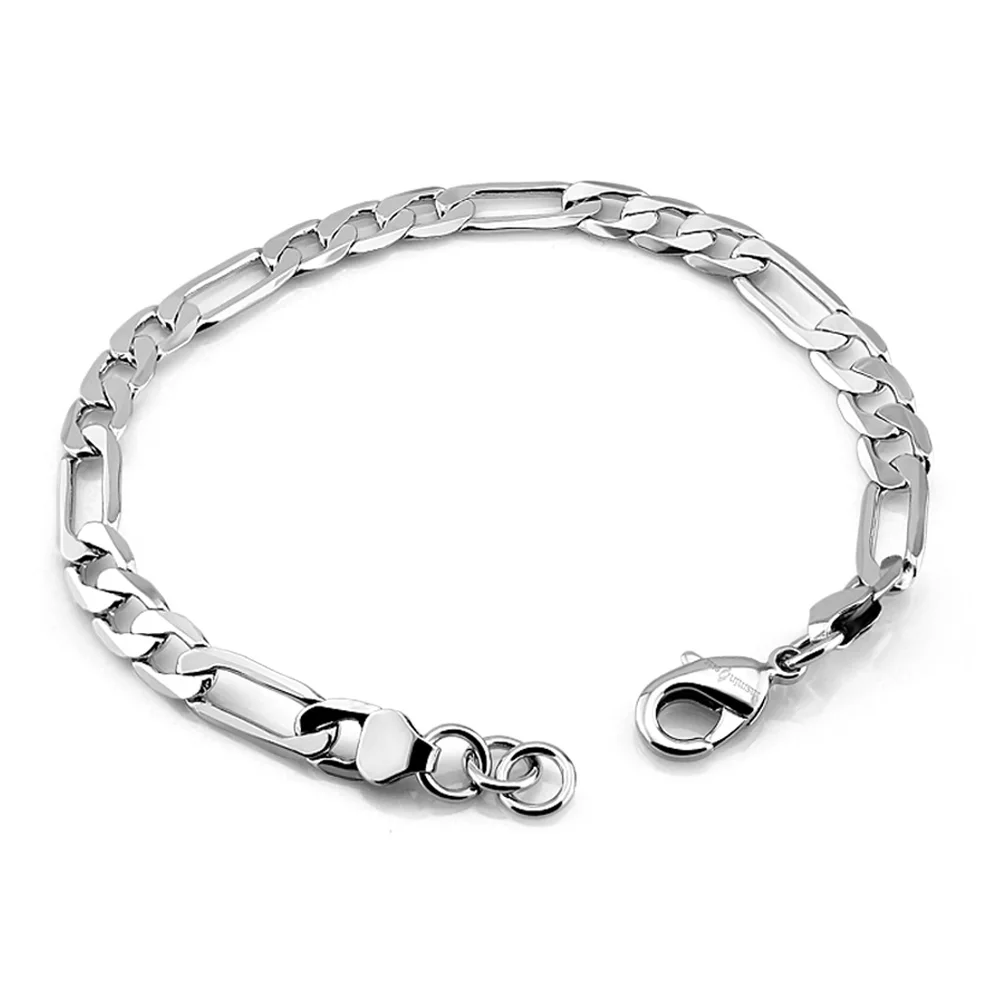 Новый мужской посеребренный браслет с вырезами властителя для денег изысканное