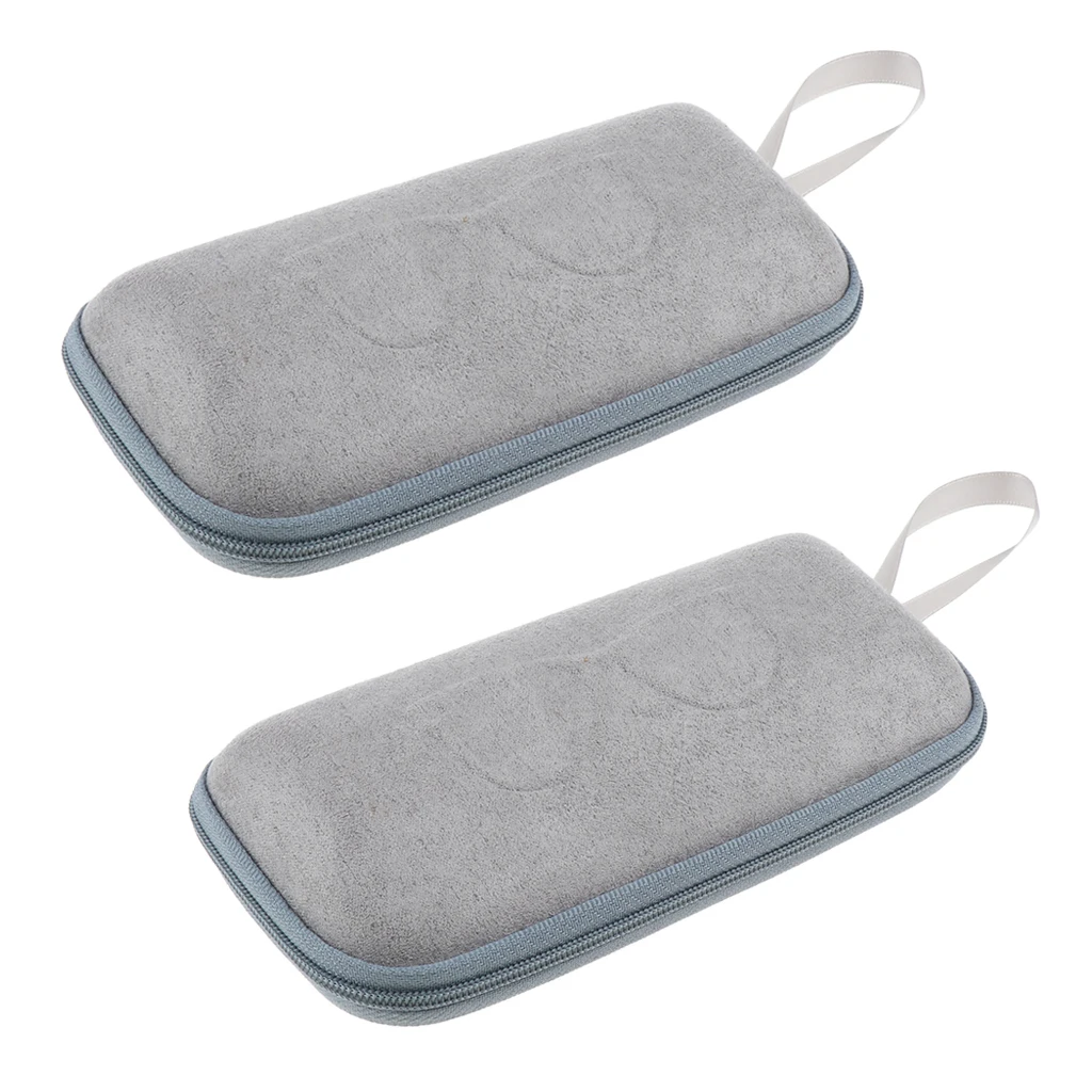 2 x твердых чехла на молнии для очков футляр