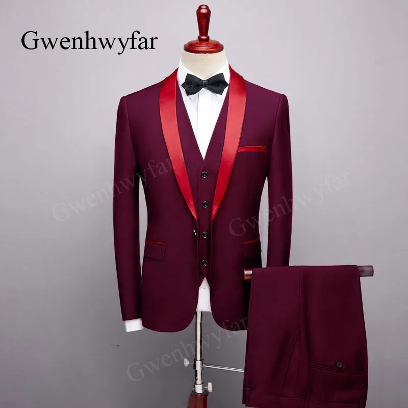 Gwenhwyfar мягкие мужские костюмы лаванды 2020 Новый Дизайн Блестящая шаль лацкан одна