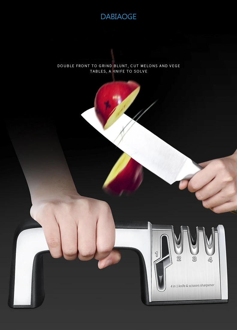 Профессиональная точилка для кухонных ножей точильный камень вольфрамовая Алмазная Керамическая ножницы