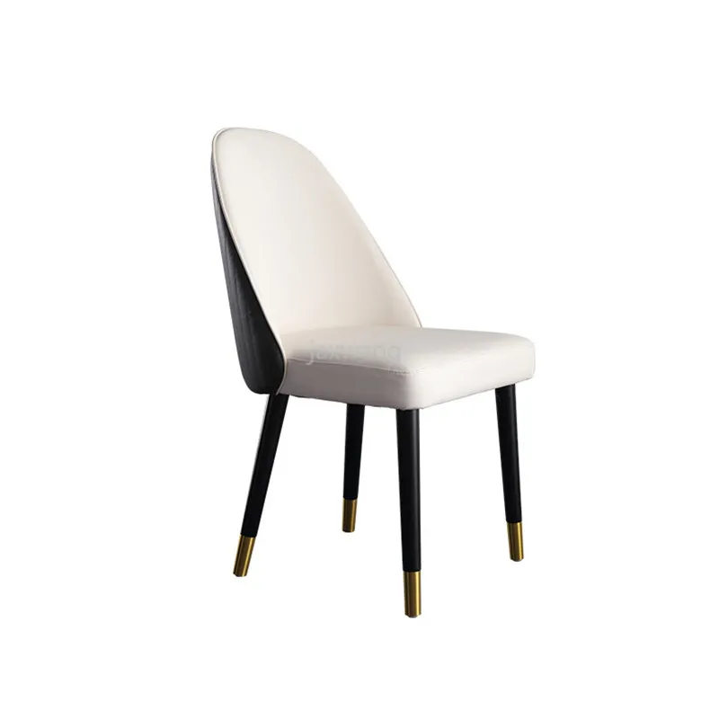 

Nordic Home Dining Chair Modern Minimalist Light Luxury Solid Wood Dinning Chair Leather Chair Office Chair Hotel Desk Chair