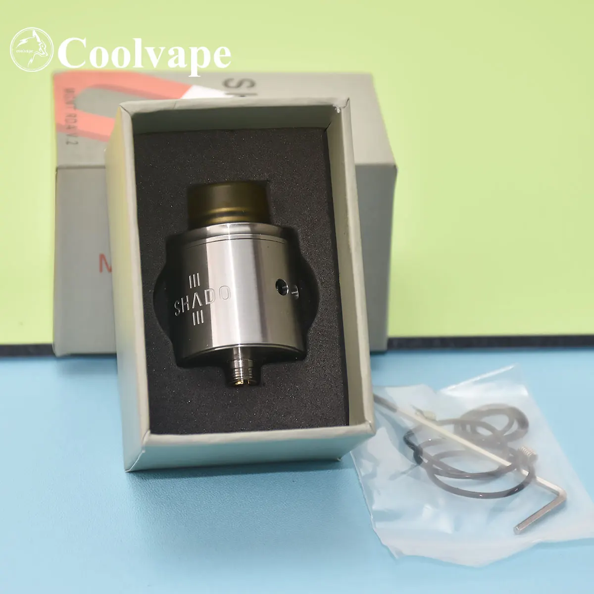 WOLF COOLVAPE MGNT RDA V2 Dripper 22 мм, электронная сигарета с испарителем, подходит для 510 механических модов vs Drop Dead rda