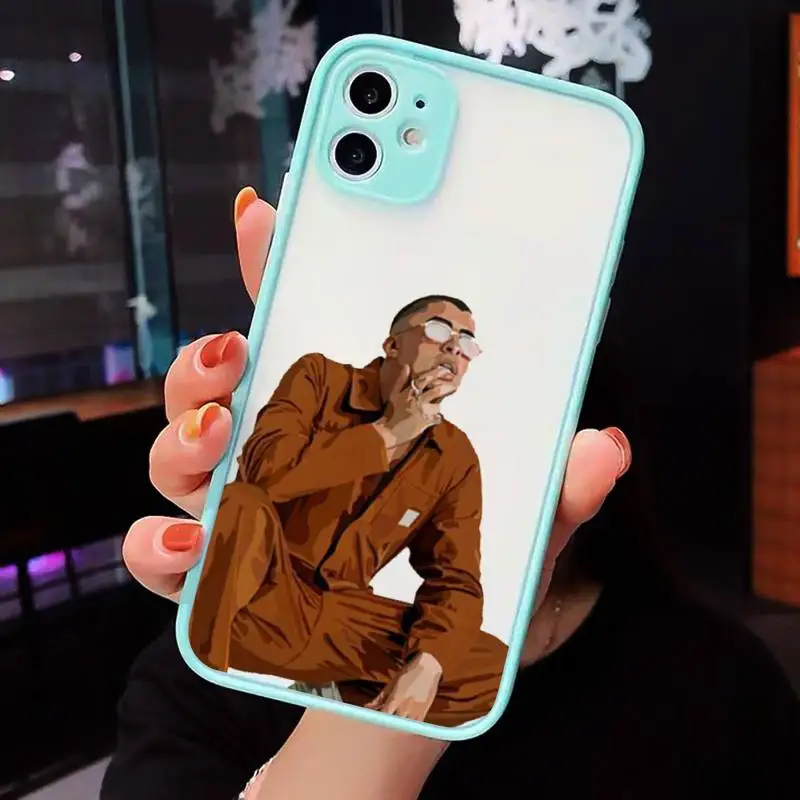 

Yo Perreo Sola Bad Bunny Maluma luxury design Phone Case matte transparent For iphone 7 8 11 12 plus mini x xs xr pro max cover