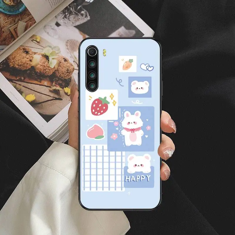 

Cropped bear bunny Cartoon Phone Case For SamsungA 51 6 71 8 9 10 20 40 50 70 20s 30 10 plus 2018 Cover Fundas Coque