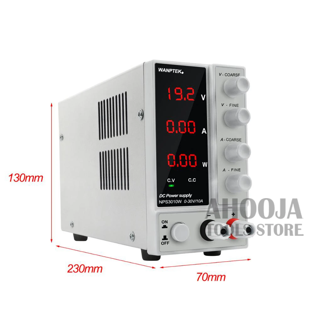 NPS3010W три-окна Дисплей Мини DC Питание 30V 10A одновременно Дисплей s Напряжение тока и Мощность лаборатории Тесты