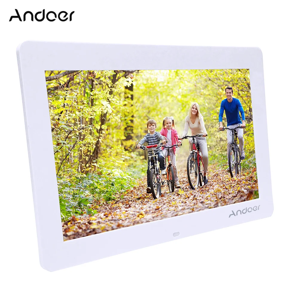 Andoer 1" в ширину Экран HD светодиодный цифровая фоторамка цифровая Высокая Разрешение 1280*800 электронные фото рамка пульт управления