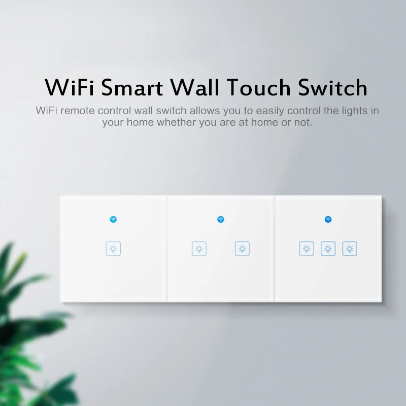 

eWelink Wifi Smart Switch Smart Home UK Fire Wire Wall Light Switch No Neutral Line Remote Control Alexa Google home Smart life