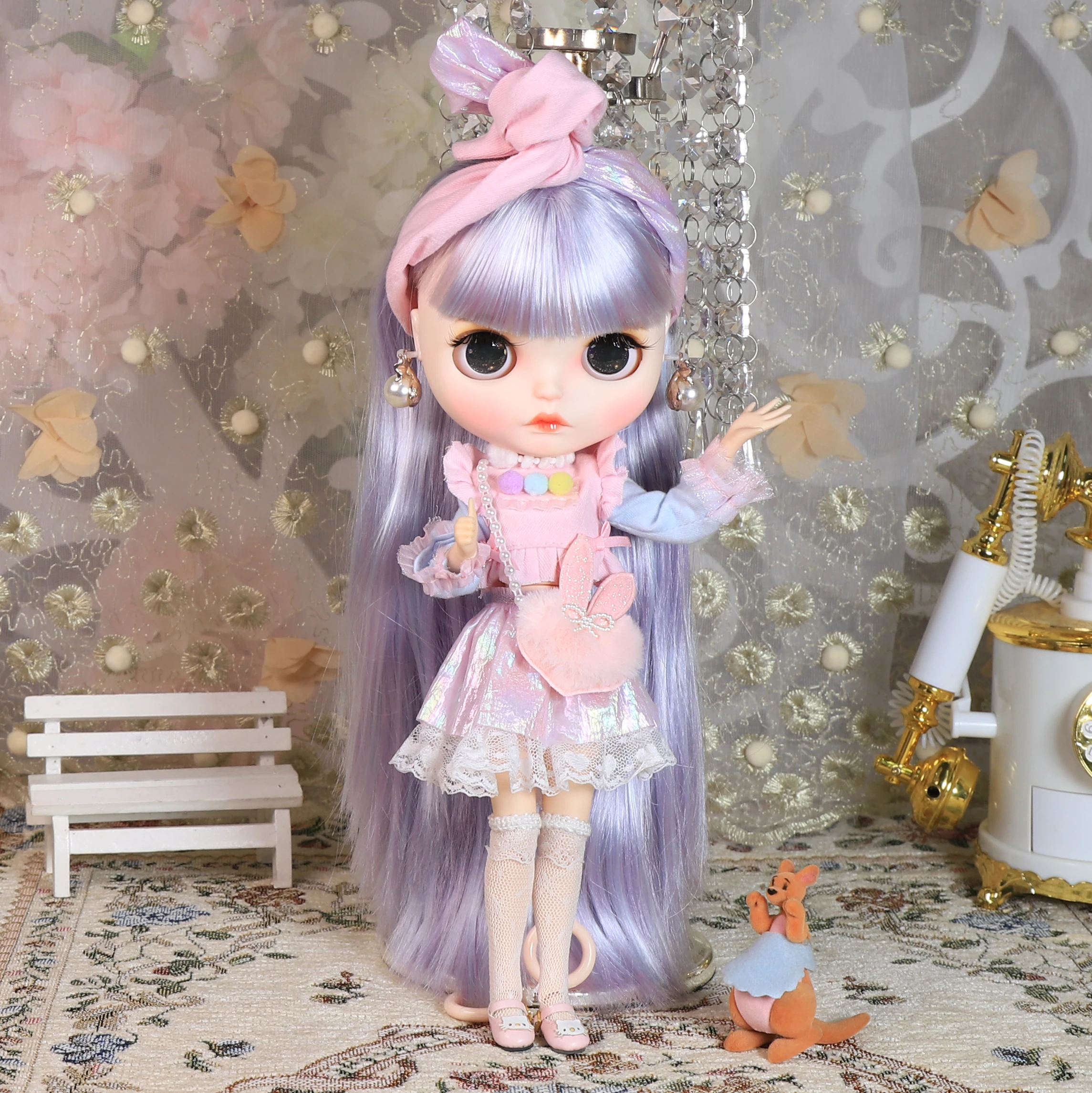 Ледяной DBS Blyth кукольные 1/6 шарнирное тело ручная роспись матовая лицевая сторона