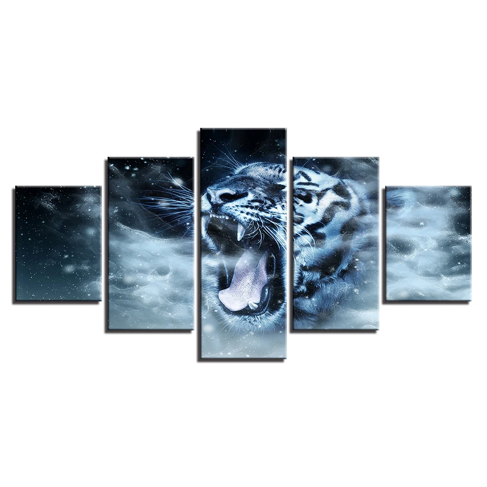 Домашний декор Картина на холсте HD печать ресторан 5 шт. современное настенное