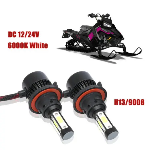 2 шт. H13 9008 6000K белый CREE светодиодный головной светильник лампы совмещенный