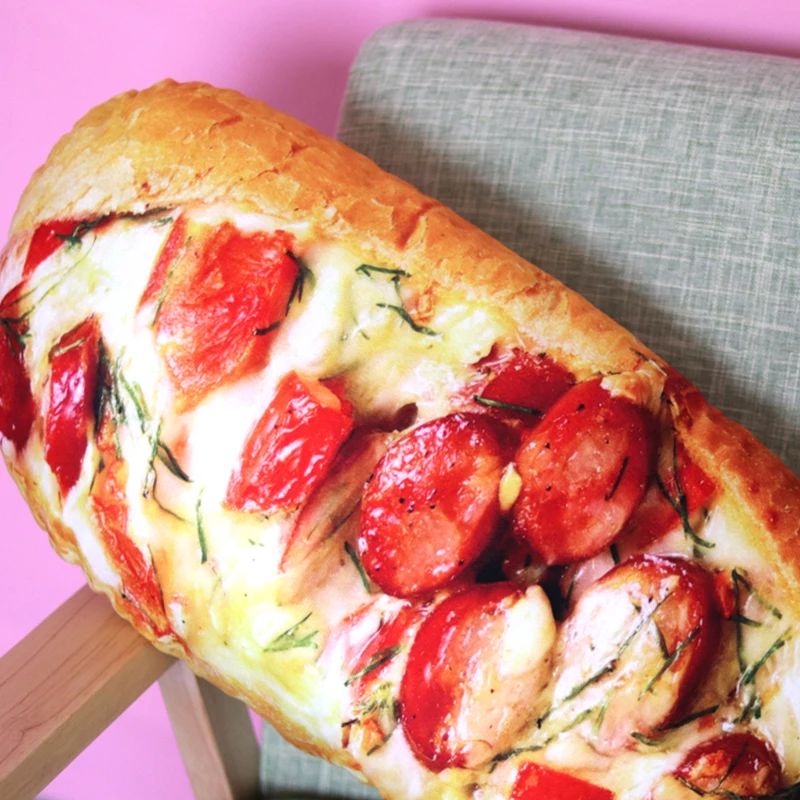 Креативная имитация 3D подушки для хлеба ветчины кунжута хлеб плюшевая игрушка