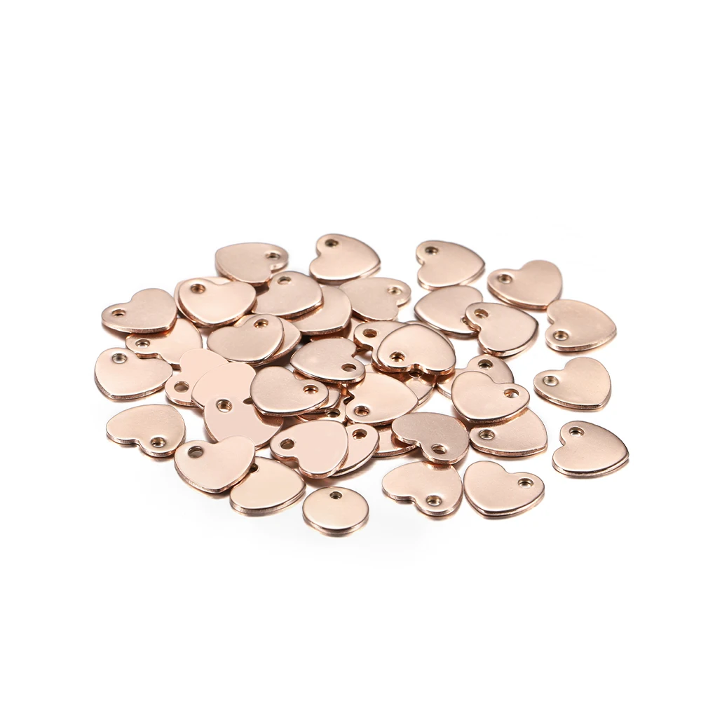 10-50pcs 6-30mm Stainless Steel Charms Round Dog Tag Pendant Stamping Blanks Pendants For Custom Necklaces DIY Jewelry Making