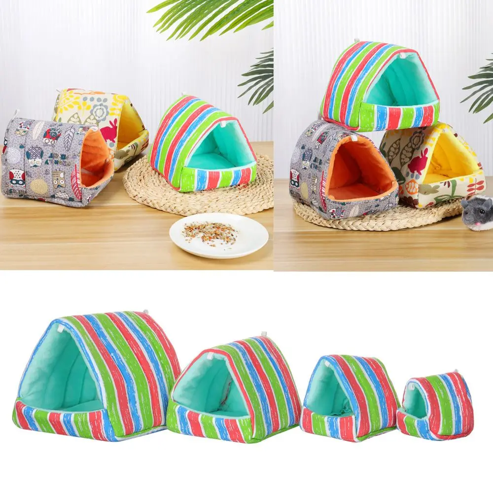 

Cute Winter Comfortable Mini Cage Hamster House Small Animal Sleeping Bed Guinea Pig Nest Warm Mat