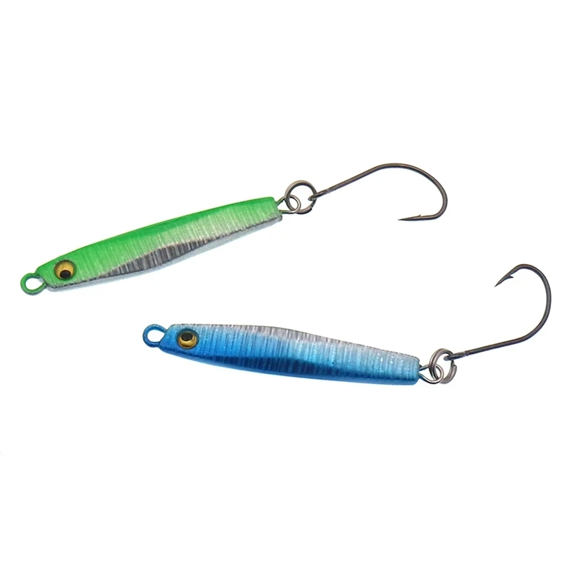 HISTOLURE 5PCS/lot Metal Jigging Fishing Lure with single Hook 2.5g 6g  Mini Jig Hard Bait  Spoon Lure Fishing Tackle