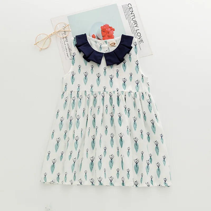 Girls vest dress summer 2020 new doll collar children princess A-line WT37 | Детская одежда и обувь