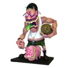 Фигурка аниме на Хэллоуин, игрушки, украшения, разъяренный большой рот, эксцентричная статуэтка, изделия из смолы, 2021, креативные забавные фигурки