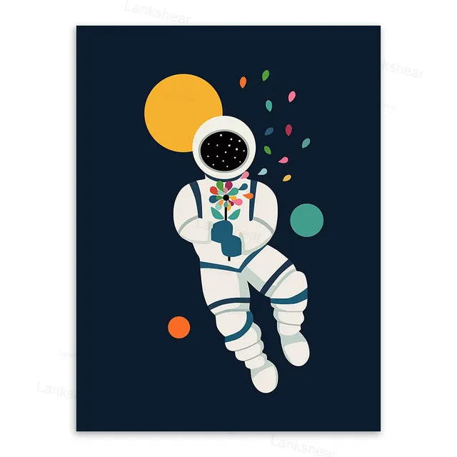 Настенная картина без рамки цирковое животное панда динозавр постер для