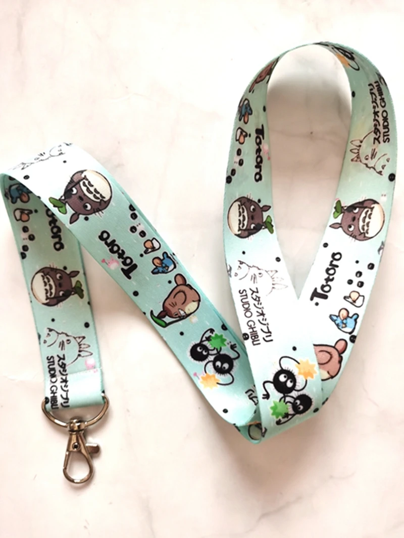 New Anime Totoro Neck Strap Lanyards Badge Holder Rope Pendant Key Chain Accessorie | Украшения и аксессуары